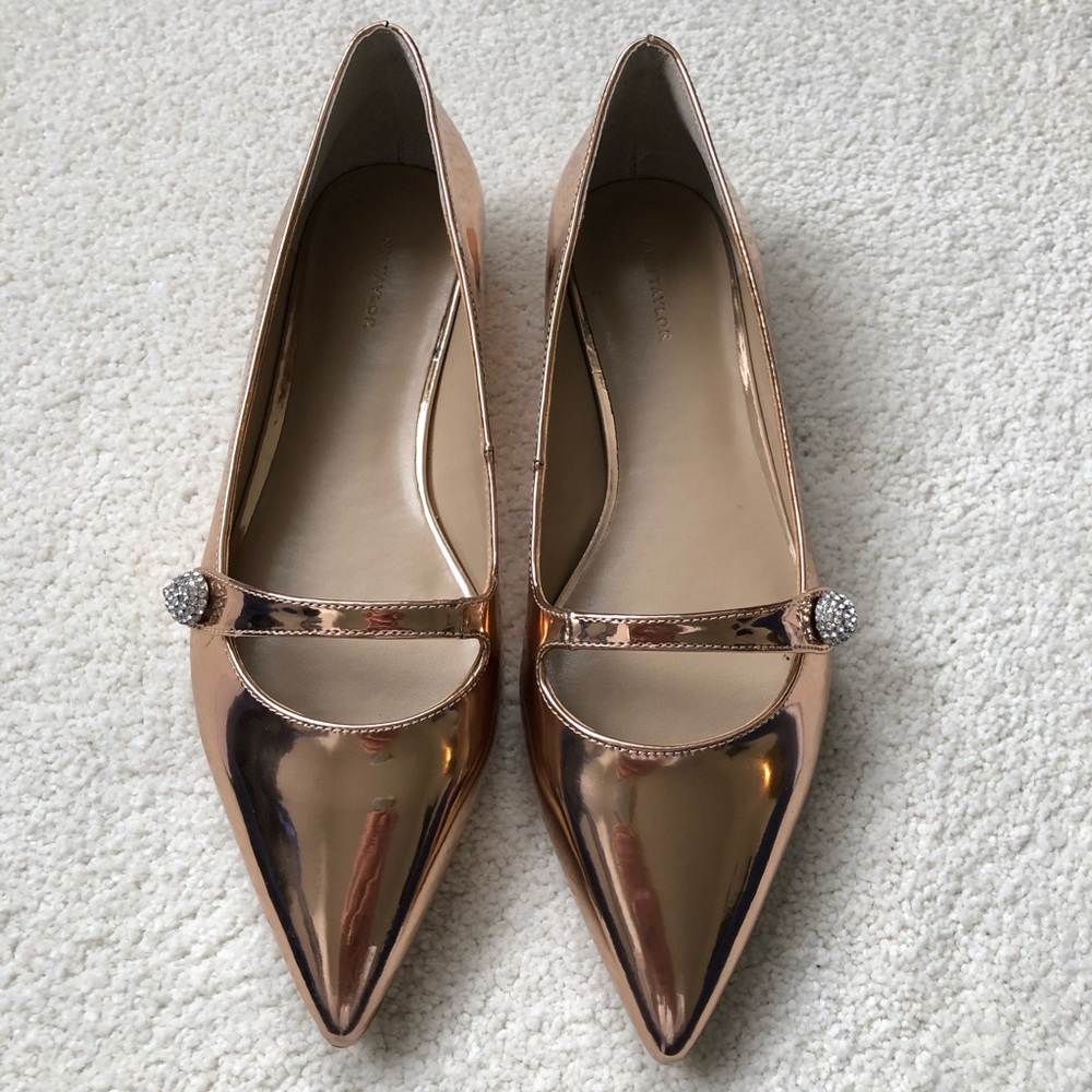Rose gold mayjane flats